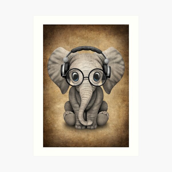 Free Free 130 Elephant With Glasses Svg SVG PNG EPS DXF File