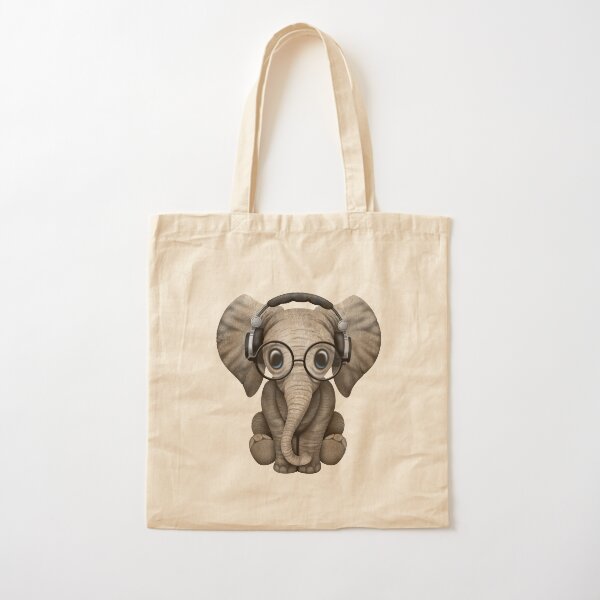Artikel-Vorschau von Netter Baby-Elefant DJ, der Kopfhörer und Gläser trägt, designt und verkauft von JeffBartels.