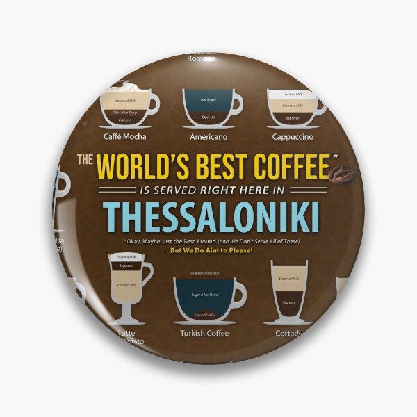 Item preview, Thessaloniki, Greece Coffee Types Chart designed and sold by Coffee-Meme.