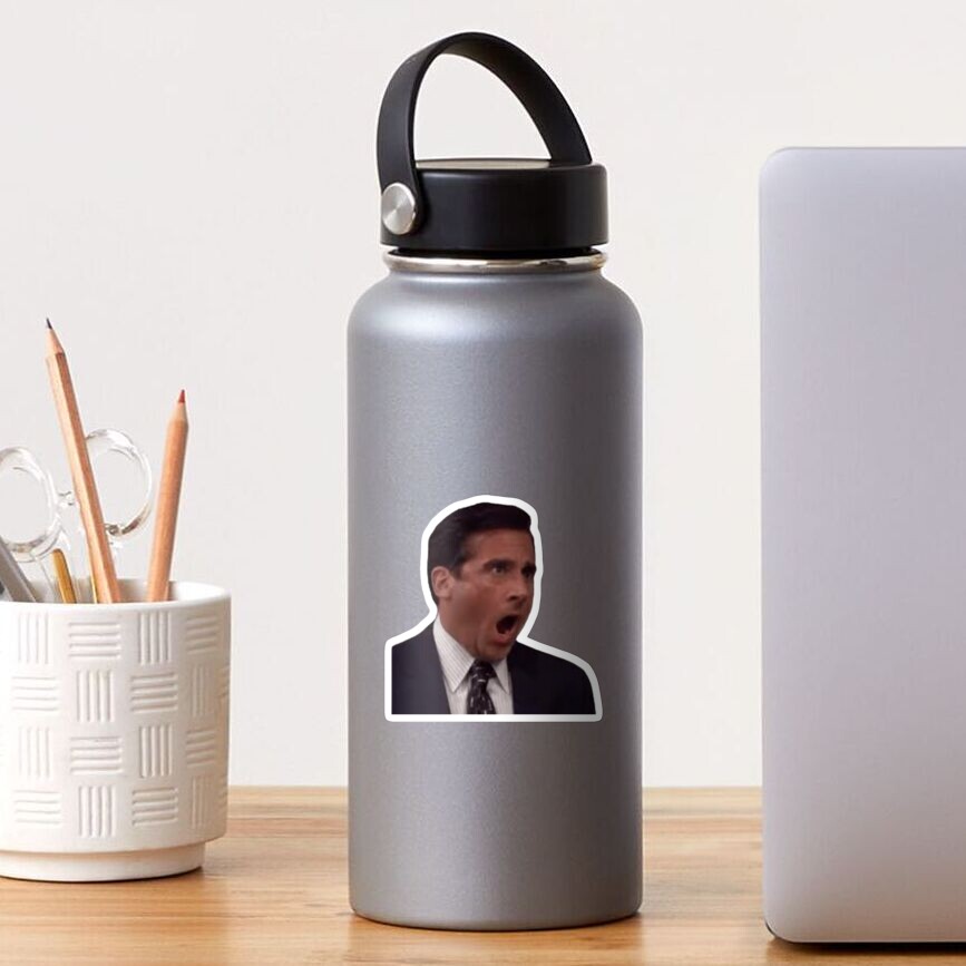 The Office Michael Scott Screaming Sticker For Sale By Alexander Redbubble