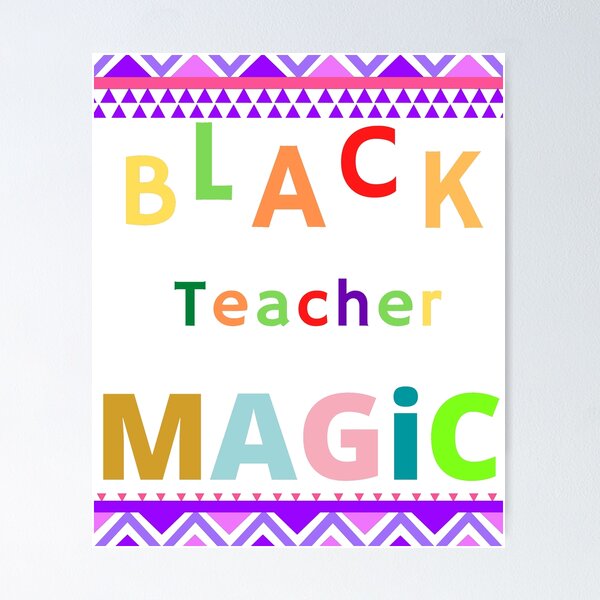 Aperçu de l'œuvre Black Teacher magic. créée et vendue par farhatkhanfir.