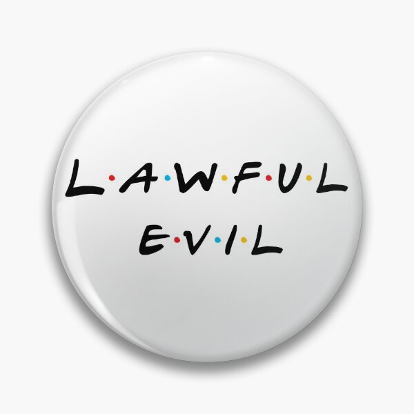 Item preview, Lawful Evil designed and sold by DoodleDashCollective.