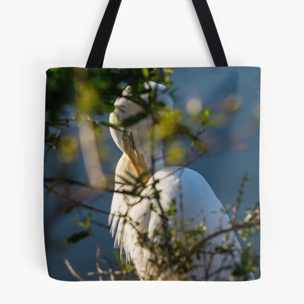 Item preview, Egret Grooming Behind The Bush designed and sold by mljdwhite.
