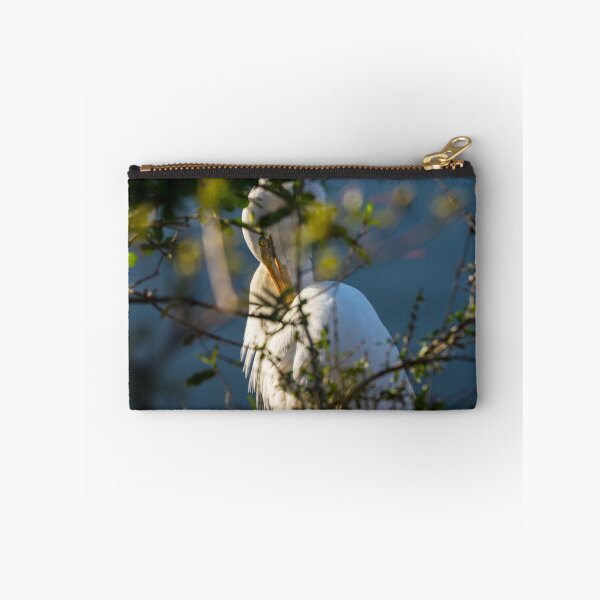 Item preview, Egret Grooming Behind The Bush designed and sold by mljdwhite.