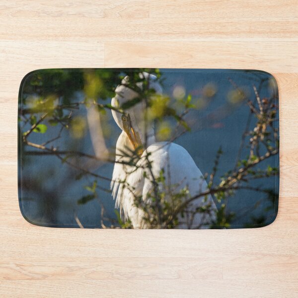 Item preview, Egret Grooming Behind The Bush designed and sold by mljdwhite.
