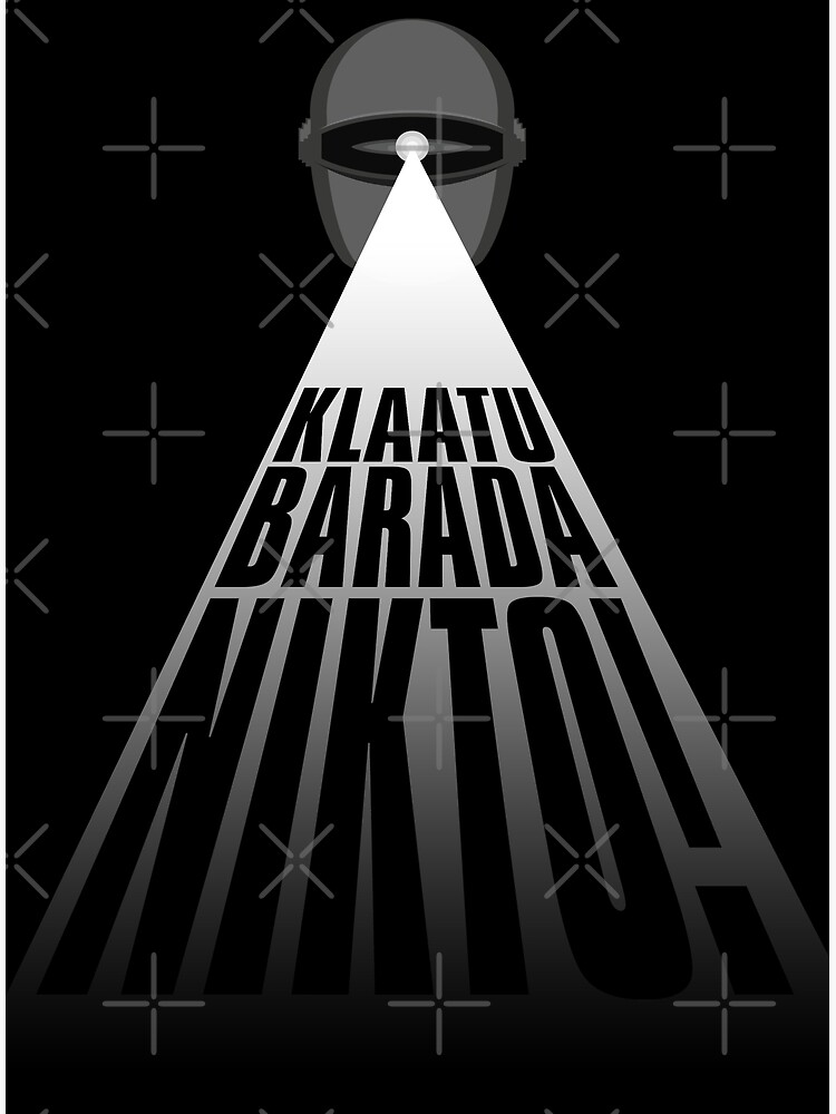 "GORT! KLAATU BARADA NIKTO" Canvas Print By Ximoc | Redbubble