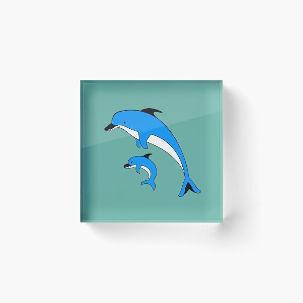 Item preview, blue dolphin and cub designed and sold by loiret1958.
