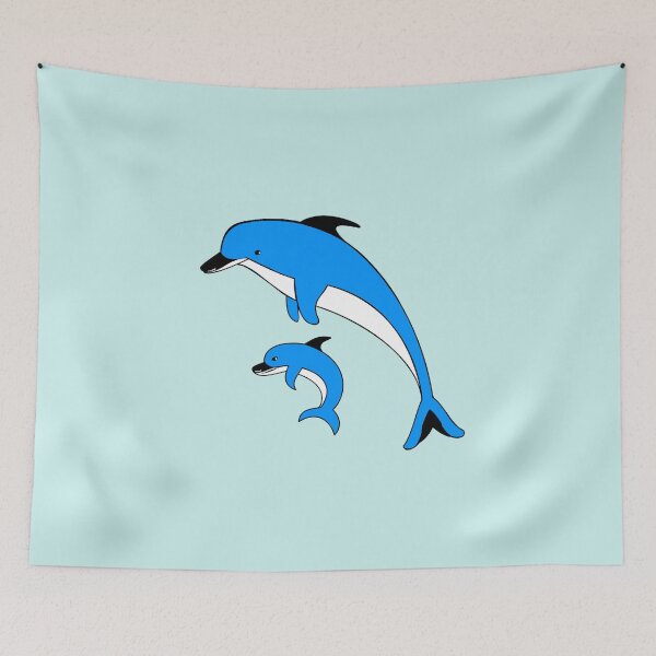Item preview, blue dolphin and cub designed and sold by loiret1958.