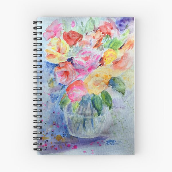 Item preview, Roses: Watercolour painting of a Vase of Roses designed and sold by Double Dutch Designs.