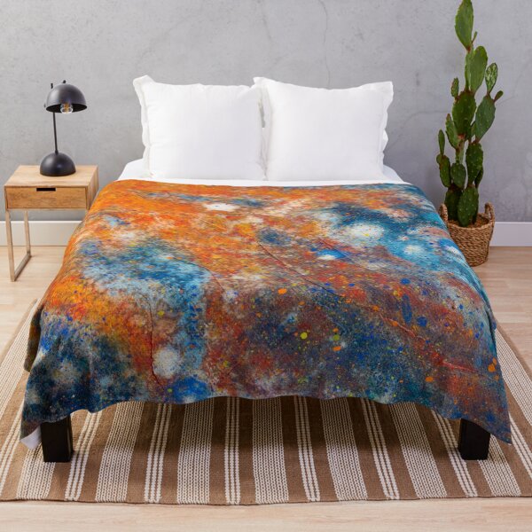 Item preview,  Orange and Blue Galaxy designed and sold by KarenWoodArt.
