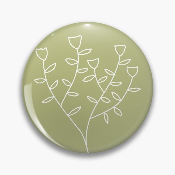 Item preview, Green floral print designed and sold by doodle189.