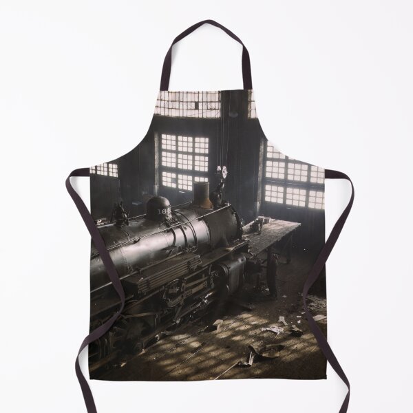 Item preview, Locomotive Repair Shop - December 1942 designed and sold by warishellstore.