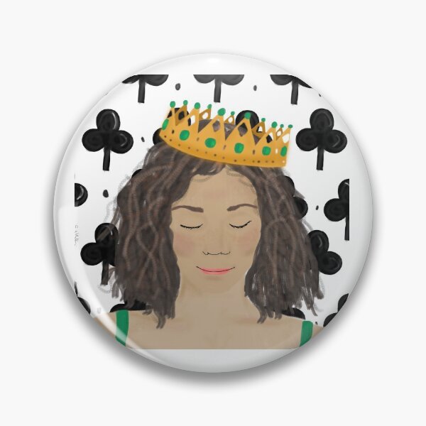 Item preview, Queen of Clubs designed and sold by Charlotsart .