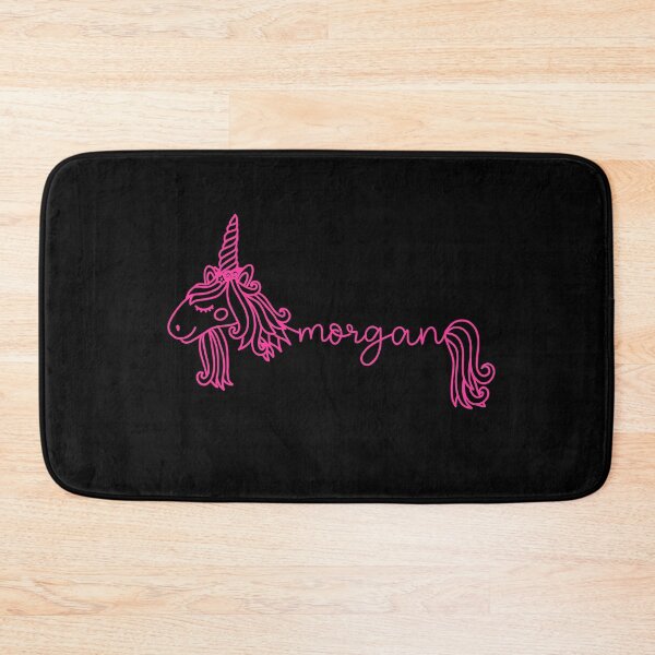 Item preview, Morgan Pink Unicorn Personalized Girl Name designed and sold by JaneApril.