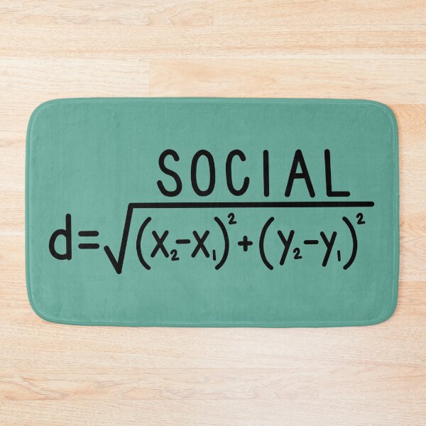 Item preview, Social Distance (formula) Teal designed and sold by carwalker13.