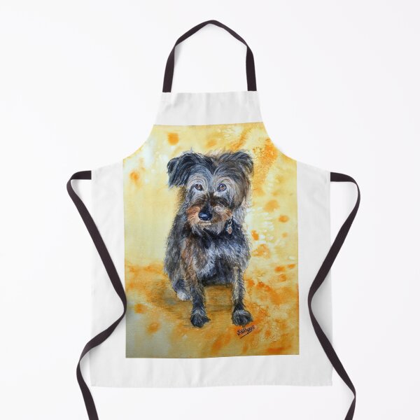 Item preview, Lizzie: Watercolour and white charcoal portrait of Lizzie, an Irish Wolfhound designed and sold by Double Dutch Designs.