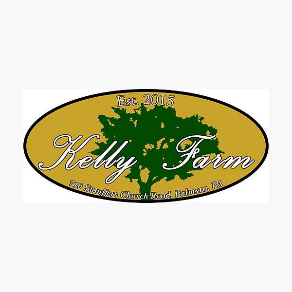 "Kelly Farm Logo" Photographic Print by zasbenik Redbubble