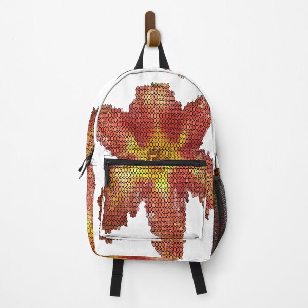 Item preview, Bright Sunset Day Lily Stained Glass designed and sold by After 10 POD Designs.