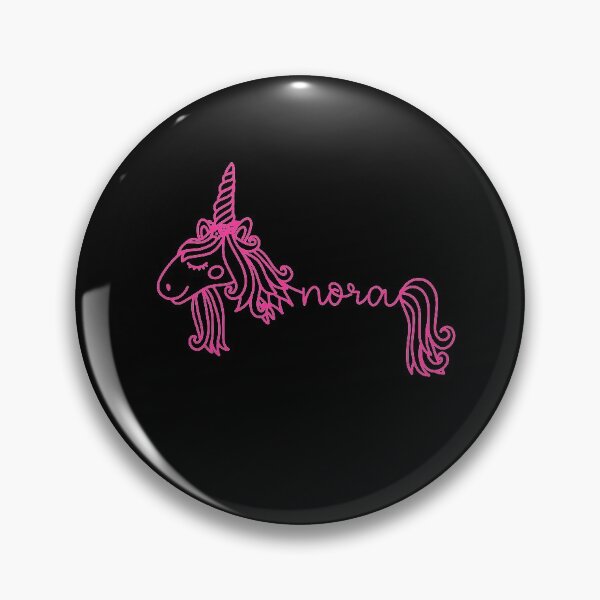 Item preview, Nora Pink Unicorn Personalized Girl Name designed and sold by JaneApril.