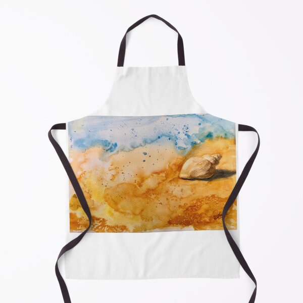 Item preview, Echoes of the shore: A watercolour painting of a shell on the seashore designed and sold by Double Dutch Designs.
