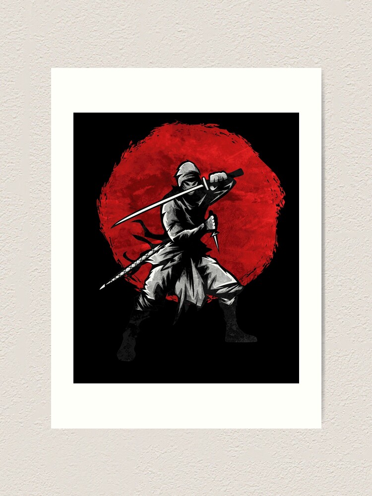 Fine Art Print 8x10 Samurai Ninja Assassin Inspired by 