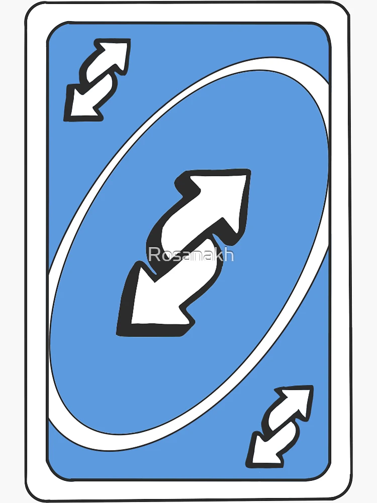 uno reverse card mint Sticker for Sale by maferpct