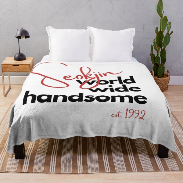 Item preview, BTS Jin Kim Seokjin World Wide Handsome Bias Design Black/Red designed and sold by haikustore.