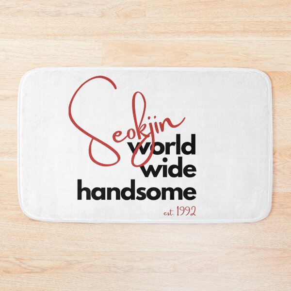 Item preview, BTS Jin Kim Seokjin World Wide Handsome Bias Design Black/Red designed and sold by haikustore.