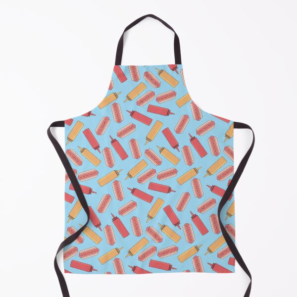 Item preview, Hotdog, Ketchup, and Mustard Seamless Pattern designed and sold by AbrahamicDesign.