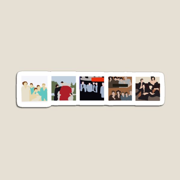 One Direction Discography Art Sticker Magnet