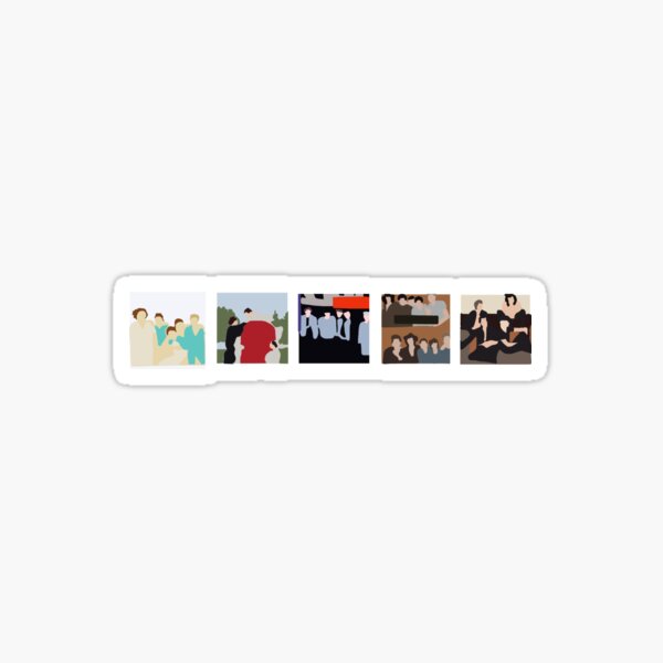 One Direction Discography Art Sticker Sticker