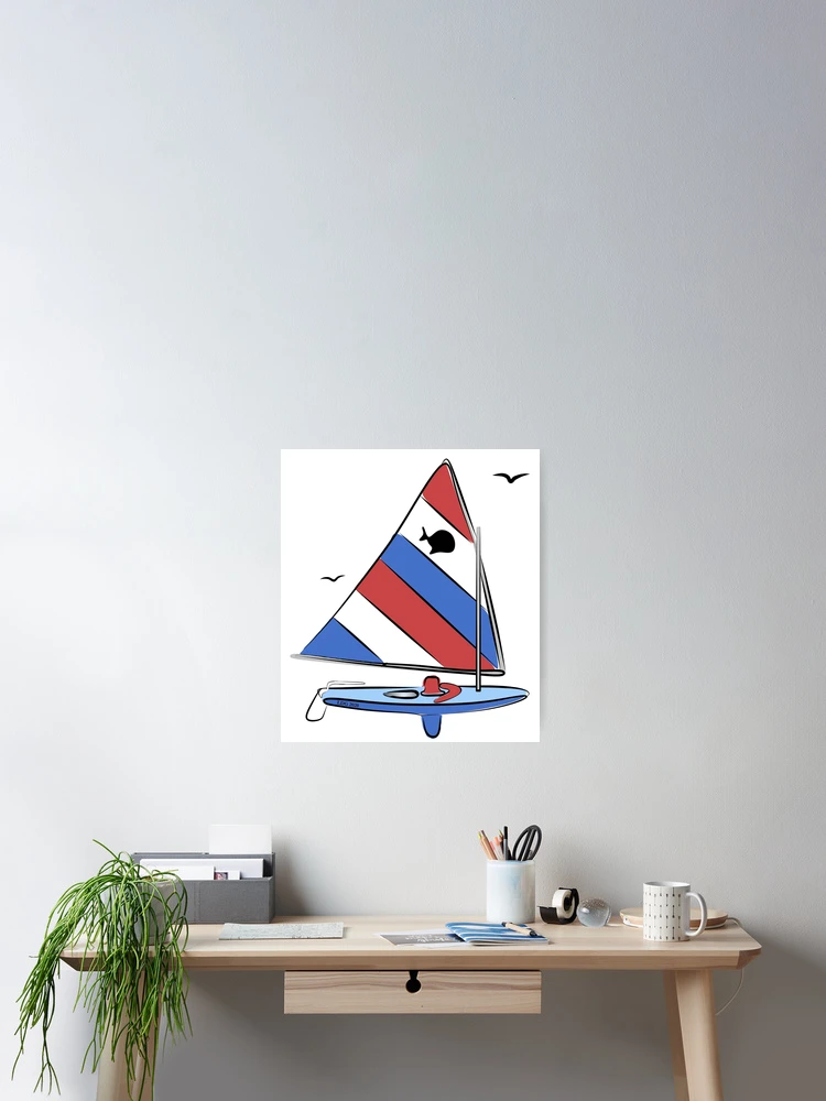 Thumbnail 2 of 3, Poster, Sunfish RWB designed and sold by elledeegee.