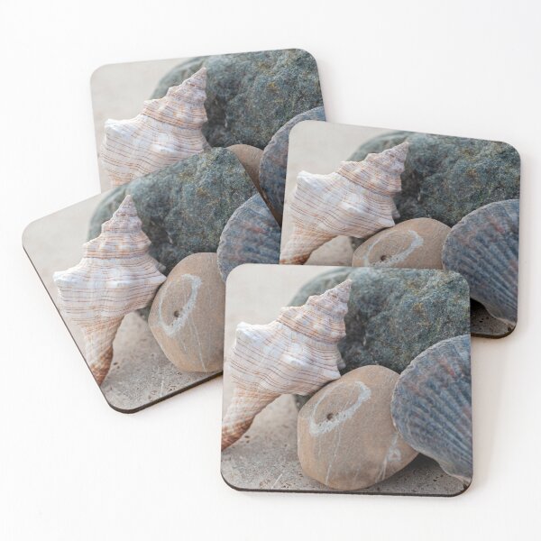 Item preview, Seashells And Stone With Circle designed and sold by Elena Ray.