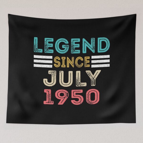 Item preview, Retro Vintage 70th Birthday Legend Since July 1950  designed and sold by meedTee.