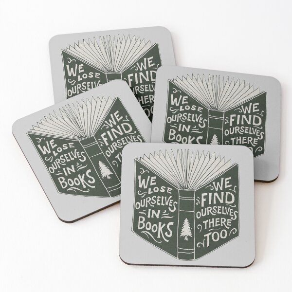 Item preview, We Lose Ourselves in Books... designed and sold by DoodleDashCollective.