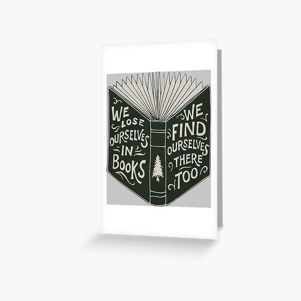 Item preview, We Lose Ourselves in Books... designed and sold by DoodleDashCollective.