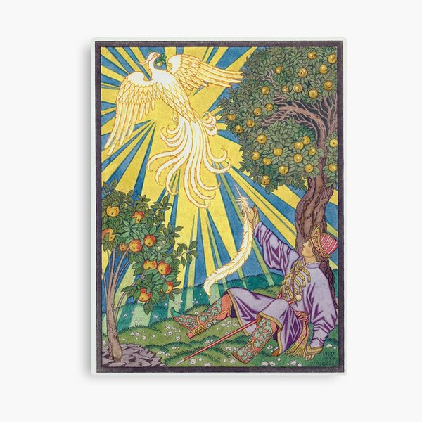 Ivan and the Firebird - Ivan Bilibin Canvas Print
