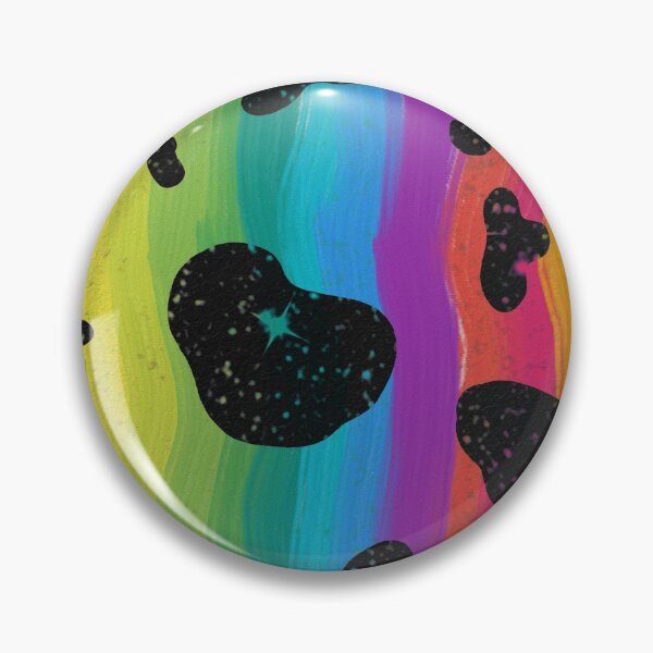 Item preview, Rainbow Glitter Cow Print Pattern designed and sold by RoserinArt.