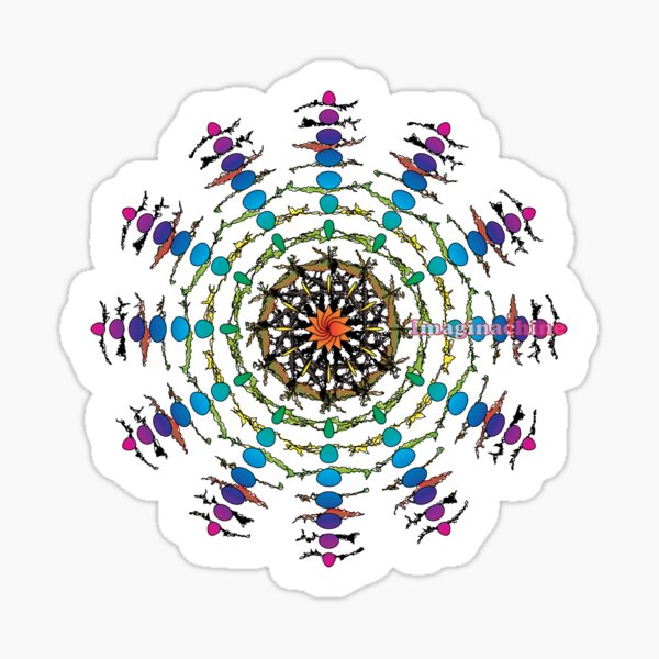 Colorful Imagidala! Sticker