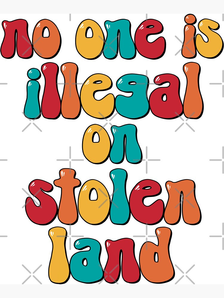 Thumbnail 3 von 3, Magnet, Niemand ist auf gestohlenem Land illegal designt und verkauft von tsfea.