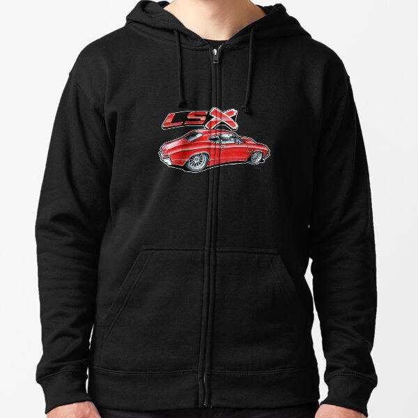 68 Chevelle - Red Zipped Hoodie