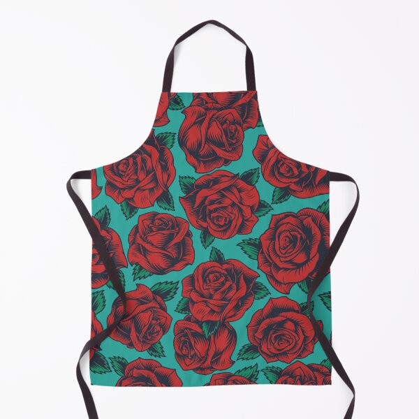 Item preview, Red Floral Force Decorative Patterns Washable Reusable Cute Masks designed and sold by damelinen.