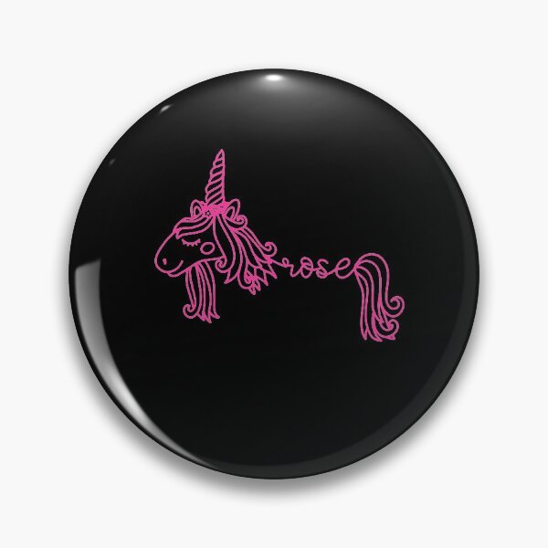 Item preview, Rose Pink Unicorn Personalized Girl Name designed and sold by JaneApril.