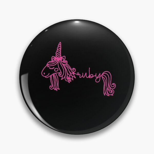 Item preview, Ruby Pink Unicorn Personalized Girl Name designed and sold by JaneApril.