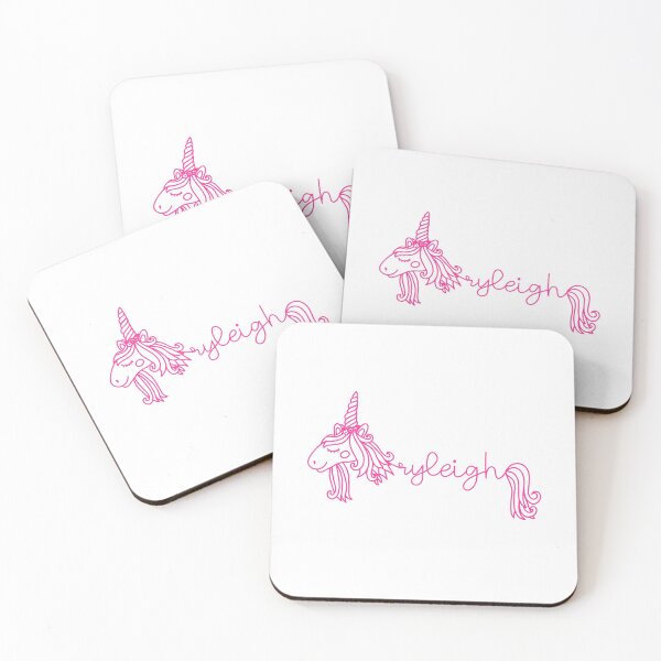 Item preview, Ryleigh Pink Unicorn Personalized Girl Name designed and sold by JaneApril.