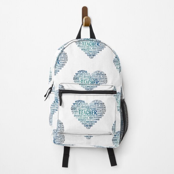 Item preview, Teacher Word Cloud Heart in Blue designed and sold by jitterfly.