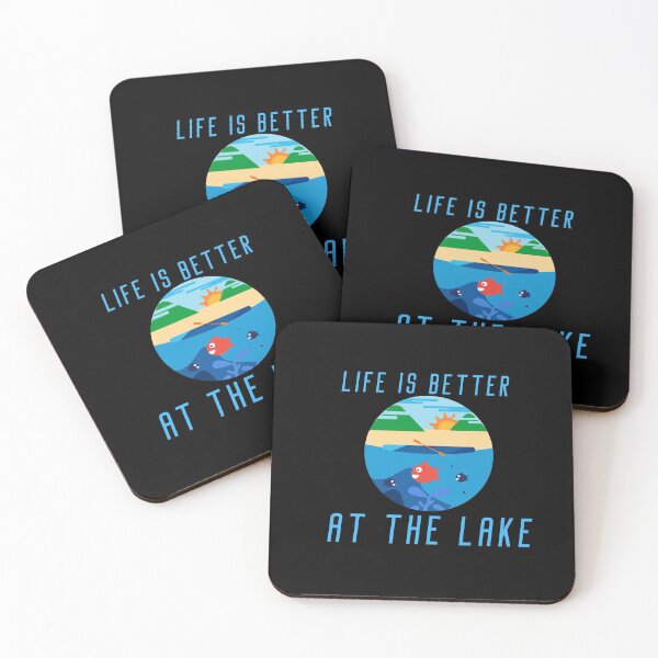 Item preview, Life is better at the lake saying funny pond quote designed and sold by OneTimeEngineer.