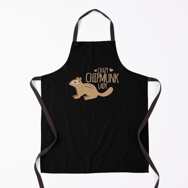 Crazy Chipmunk lady Apron