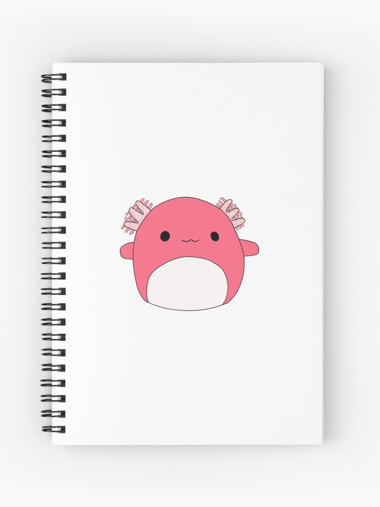 Axolotl Squishmallow Spiral Notebook By Meganvstheworld Redbubble