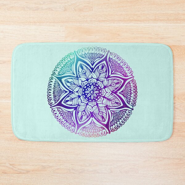 Item preview, Mandala#4.Hand draw  ink and pen, Watercolor, on textured paper designed and sold by MandalaFlowerArt.